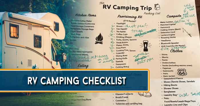 rv camping checklist