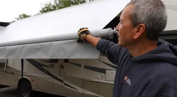 awning sunshade fabric reviews for RV's
