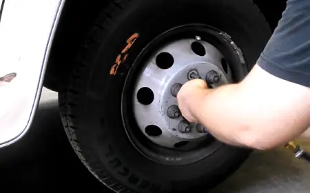 RV owner purchasing tires
